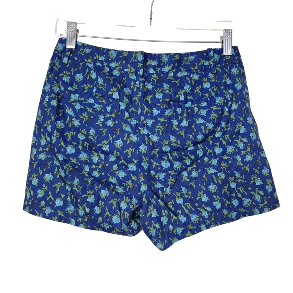Madewell Broadway & Broome Blue Green Floral Shorts 0